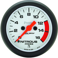 Auto Meter Gauge Phantom Nitrous Pressure 2 1/16 in. 1600psi Digital Stepper Motor Analog Each AMT-5774