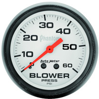 Auto Meter Gauge Phantom Boost 2 5/8 in. 60psi Mechanical Each AMT-5802