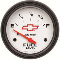 Auto Meter Gauge Bowtie White Fuel Level 2 5/8 in. 0-90 Ohms Electrical GM Each AMT-5814-00406