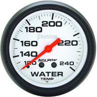 Auto Meter Gauge Phantom Water Temperature 2 5/8 in. 120-240 Degrees F Mechanical Analog Each AMT-5832