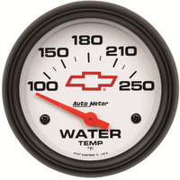 Auto Meter Gauge Bowtie White Water Temperature 2 5/8 in. 100-250 Degrees F Electrical GM Each AMT-5837-00406