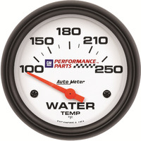 Auto Meter Gauge Water Temperature 2 5/8 in. 100-250 Degrees F Electrical GM Performance White Each AMT-5837-00407