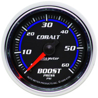 Auto Meter Gauge Cobalt Boost 2 1/16 in. 60psi Mechanical Analog Each AMT-6105