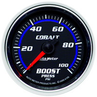 Auto Meter Gauge Cobalt Boost 2 1/16 in. 100psi Mechanical Analog Each AMT-6106