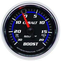 Auto Meter Gauge Cobalt Vacuum/Boost 2 1/16 in. 30 in. Hg/20psi Mechanical Analog Each AMT-6107