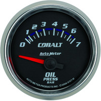 Auto Meter Gauge Cobalt Oil Pressure 2 1/16 in. 7BAR Electrical Each AMT-6127M