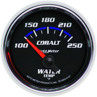 Auto Meter Gauge Cobalt Water Temperature 2 1/16 in. 100-250 Degrees F Electrical Analog Each AMT-6137