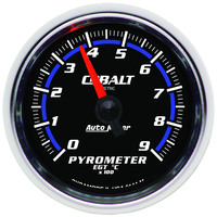 Auto Meter Gauge Cobalt Pyrometer (EGT) 2 1/16 in. 900 Degrees C Digital Stepper Motor Each AMT-6144M