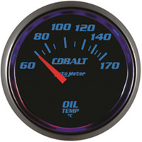 Auto Meter Gauge Cobalt Oil Temperature 2 1/16 in. 60-170 Degrees C Electrical Each AMT-6148M