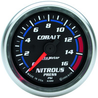 Auto Meter Gauge Cobalt Nitrous Pressure 2 1/16 in. 1600psi Digital Stepper Motor Analog Each AMT-6174