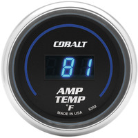 Auto Meter Gauge Cobalt STEREO AMP TEMPERATURE 2 1/16 in. 250 Degrees F Digital  AMT-6392