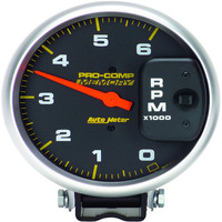 Auto Meter Gauge Pro-Comp Tachometer 5 in. 0-6K RPM Diesel Pedestal W/Peak Memory Analog Each AMT-6806