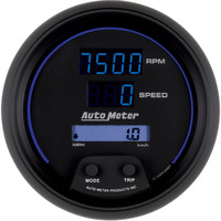 Auto Meter Gauge Tachometer / Speedometer 3 3 / 8 in. 260mph / 260kmh / 0-10K RPM Programmable Digi AMT-6987