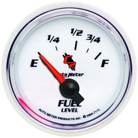 Auto Meter Gauge C2 Fuel Level 2 1/16 in. 73-10 Ohms Electrical Analog Each AMT-7115