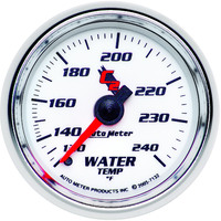 Auto Meter Gauge C2 Water Temperature 2 1/16 in. 120-240 Degrees F Mechanical Analog Each AMT-7132