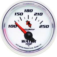 Auto Meter Gauge C2 Water Temperature 2 1/16 in. 100-250 Degrees F Electrical Analog Each AMT-7137