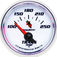 Auto Meter Gauge C2 Transmission Temperature 2 1/16 in. 100-250 Degrees F Electrical Analog Each AMT-7149