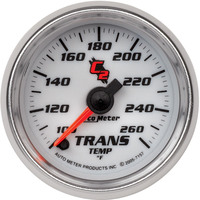 Auto Meter Gauge C2 Transmission Temperature 2 1/16 in. 100-260 Degrees F Digital Stepper Motor Analog Each AMT-7157