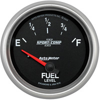 Auto Meter Gauge Sport-Comp II Fuel Level 2 5/8 in. 73-10 Ohms Electrical Each AMT-7615