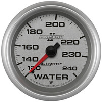 Auto Meter Gauge Ultra-Lite II Water Temperature 2 5/8 in. 120-240 Degrees F Mechanical Analog Each AMT-7732