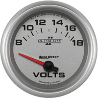 Auto Meter Gauge Ultra-Lite II Voltmeter 2 5/8 in. 18V Electrical Analog Each AMT-7791