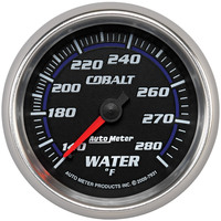 Auto Meter Gauge Cobalt Water Temperature 2 5/8 in. 140-280 Degrees F Mechanical Analog Each AMT-7931