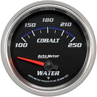 Auto Meter Gauge Cobalt Water Temperature 2 5/8 in. 100-250 Degrees F Electrical Analog Each AMT-7937