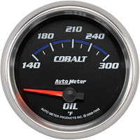 Auto Meter Gauge Cobalt Oil Temperature 2 5/8 in. 140-300 Degrees F Electrical Each AMT-7948