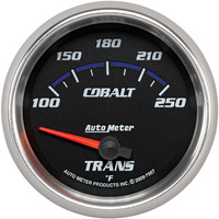 Auto Meter Gauge Cobalt Transmission Temperature 2 5/8 in. 100-250 Degrees F Electrical Analog Each AMT-7957