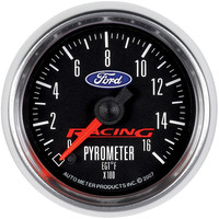 Auto Meter Gauge For Ford Racing Pyrometer (EGT) 2 1/16 in. 1600 Degrees F Digital Stepper Motor Each AMT-880078