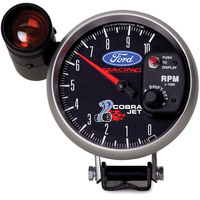 Auto Meter Gauge For Ford Racing Tachometer 5 in. 0-10K RPM Pedestal w/ EXT. Shift-Lite 'obra Jet' Each AMT-880281