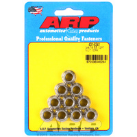 ARP 12-Point Nut Polished S/S 3/8" UNC Thread 7/16" Socket 10 Pack 401-8341 ARP 401-8341