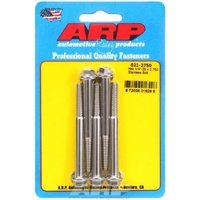 ARP 5-Pack Bolt Kit Hex Head S/S 1/4" UNC x 2.750" UHL 5/16" Socket Head ARP 621-2750