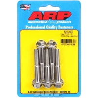 ARP 5-Pack Bolt Kit Hex Head S/S 5/16" UNC x 2.000" UHL 3/8" Socket ARP 622-2000