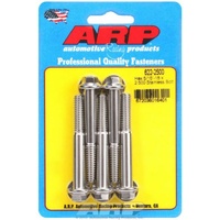 ARP 5-Pack Bolt Kit Hex Head S/S 5/16" UNC x 2.500" UHL 3/8" Socket ARP 622-2500