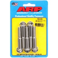 ARP 5-Pack Bolt Kit Hex Head S/S 3/8" UNC x 2.250" UHL 3/8" Socket ARP 623-2250