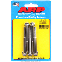 ARP 5-Pack Bolt Kit 12-Point Head S/S 1/4" UNF x 2.500" UHL 5/16" Socket Head ARP 711-2500