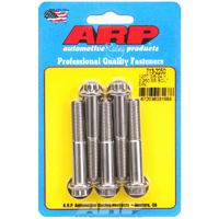 ARP 5-Pack Bolt Kit 12-Point Head S/S 3/8" UNF x 2.250" UHL 3/8" Socket Head ARP 713-2250