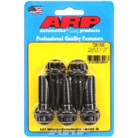 ARP 5-Pack Bolt Kit 12-Point Head Black 1/2" UNF x 1.500" UHL 9/16" Socket Head ARP 726-1500