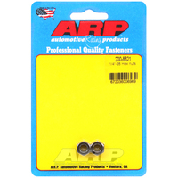 ARP Hex Nut With Flange Chrome Moly 1/4" UNF Thread x 7/16" Socket 2-Pack ARP-200-8621 ARP 200-8621