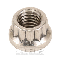 ARP 12-Point Nut Polished S/S 8mm x 1.25 Thread 10mm Socket Single Nut 400-8310 ARP-400-8310 ARP 400-8310