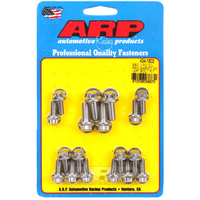 ARP Oil Pan Bolt Kit 12-Point Stainless Steel SB Chev V8 1-Piece Rubber Gasket ARP-434-1803 ARP 434-1803