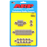 ARP Oil Pan Stud Kit Hex Nut Stainless Steel SB Chev V8 2-Piece Pan Gasket ARP-434-1901 ARP 434-1901