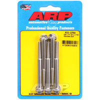 ARP 5-Pack Bolt Kit Hex Head S/S 1/4" UNC x 2.750" UHL 5/16" Socket Head ARP-621-2750 ARP 621-2750