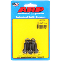 ARP 5-Pack Bolt Kit Hex Head Black Oxide 1/4" UNC x .750" UHL 5/16" Socket Head ARP-650-0750 ARP 650-0750