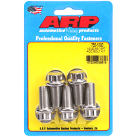 ARP 5-Pack Bolt Kit 12-Point Head S/S 1/2" UNF x 1.000" UHL 9/16" Socket Head ARP-755-1000 ARP 755-1000