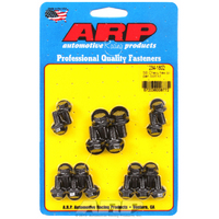 ARP Oil Pan Bolt Kit Hex Head Black Oxide SB Chev V8 With 2-Piece Pan Gasket ARP2341802 ARP 234-1802