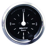 Auto Meter Cobra Series Clock 2-1/16" Quartz movement w/Second Hand AU201019