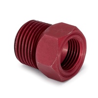 Auto Meter Temperature Adapter Red Aluminium male 1/2" NPT female 5/8"-18 UNF