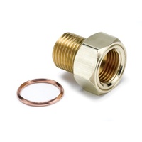 Auto Meter Temperature Metric Adapter Brass male M16x1.5 to 5/8"-18 UNF AU2275